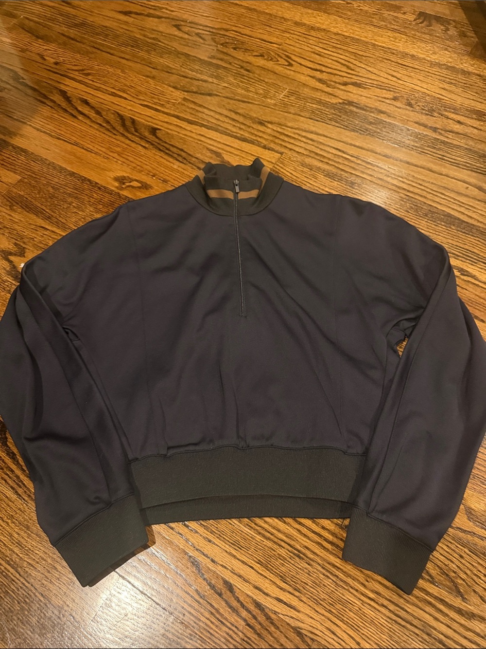Tibi 1/4 zip track jacket